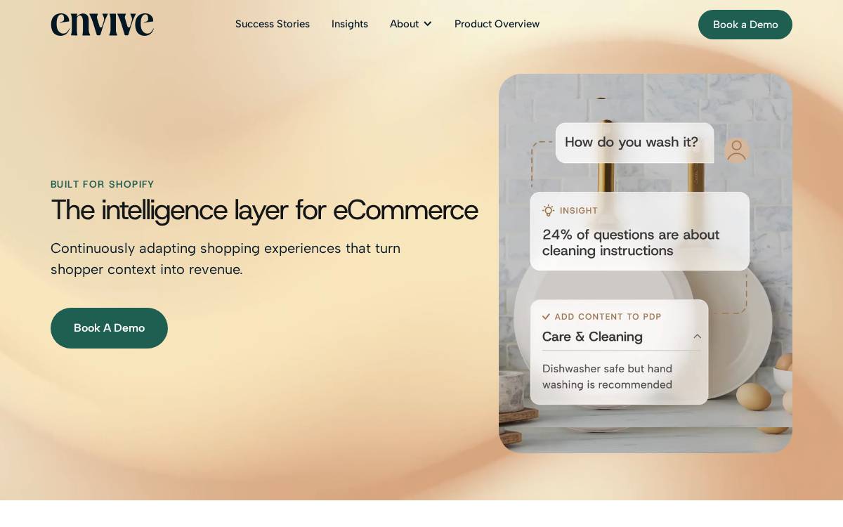 Envive website preview
