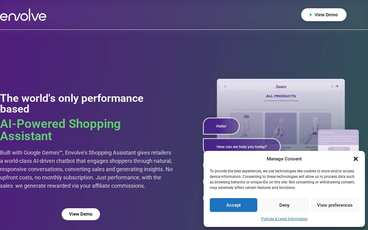 Envolve Tech website preview