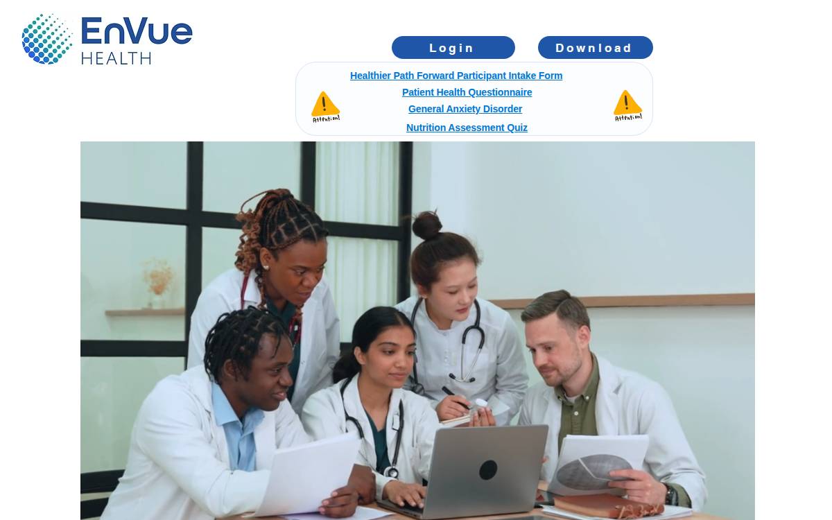 EnVue Health website preview