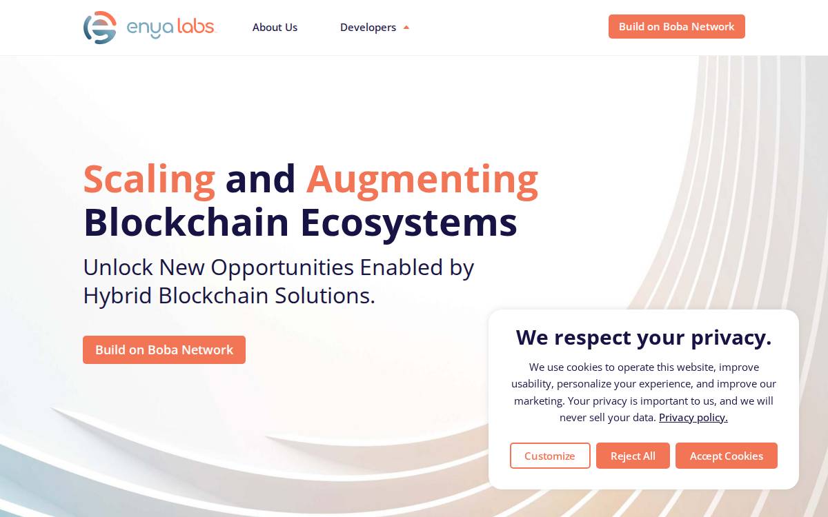 Enya / Boba Network website preview