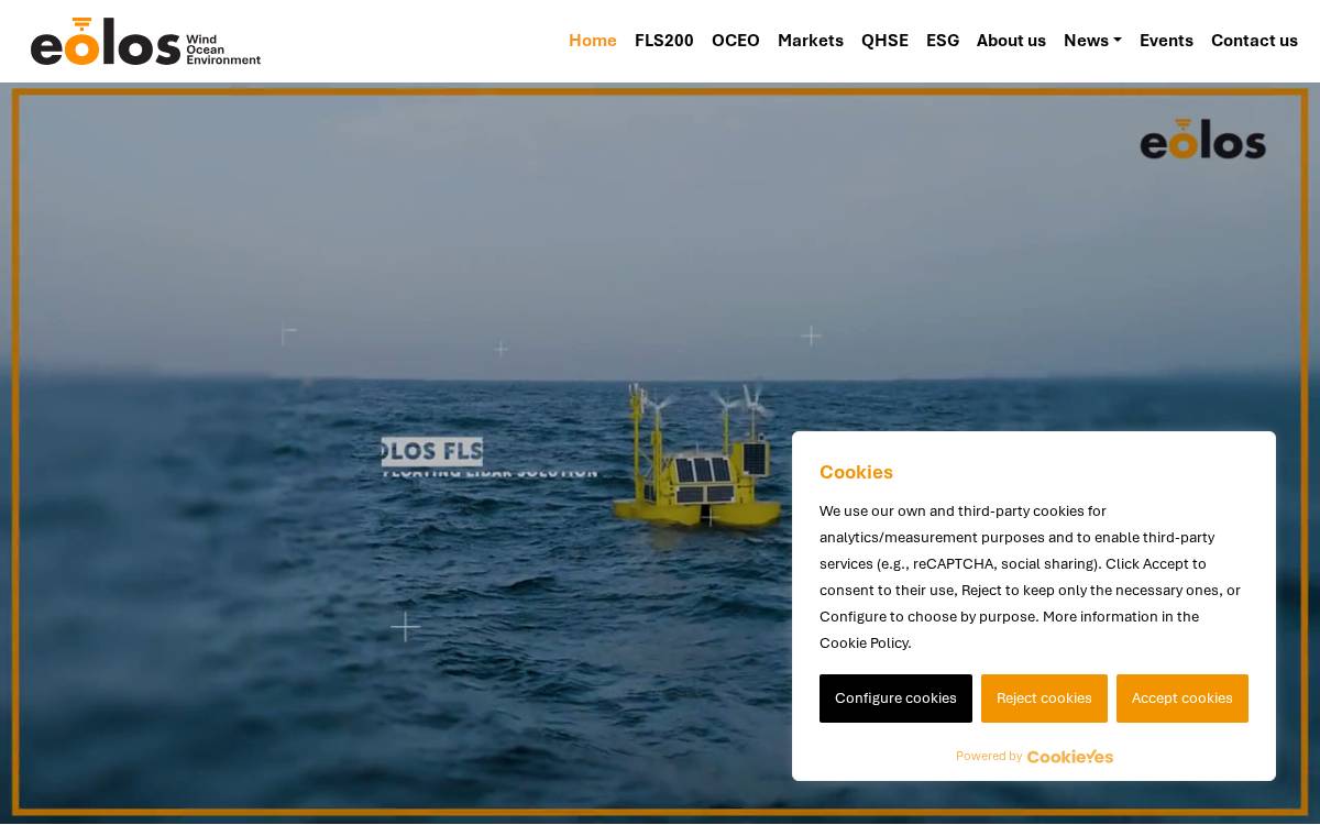 Eolos website preview