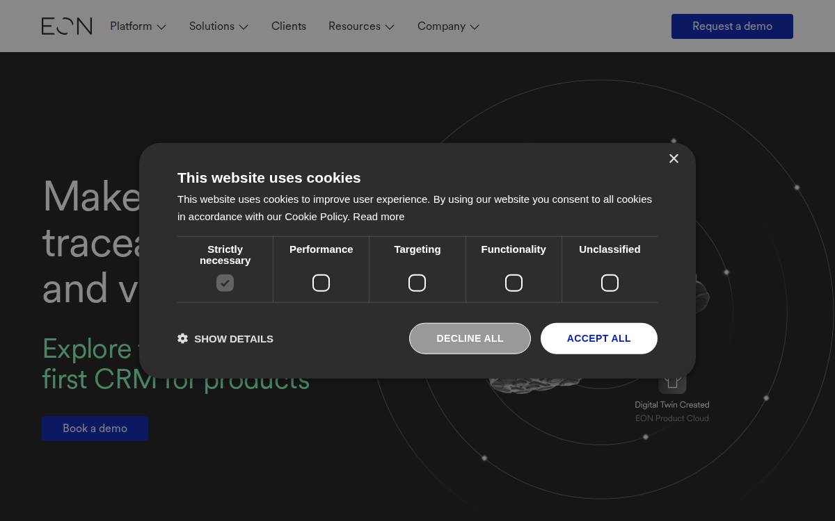 Eon website preview
