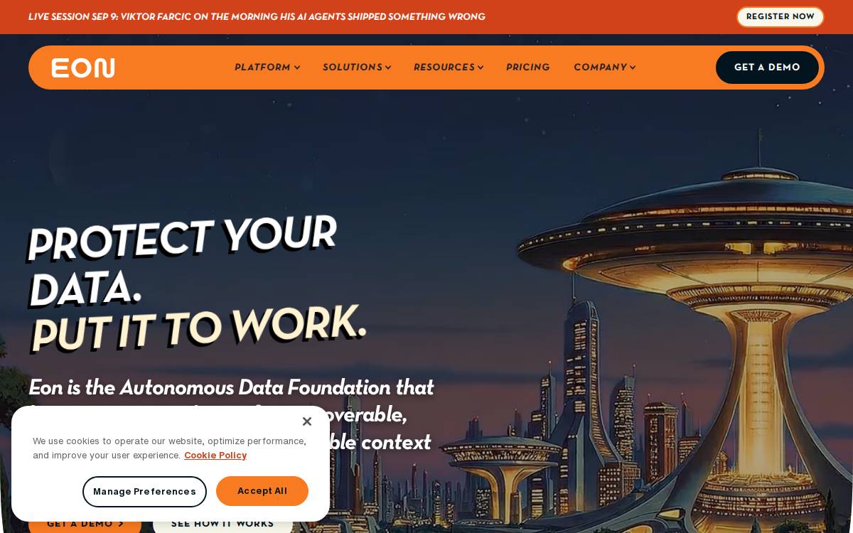 Eon website preview