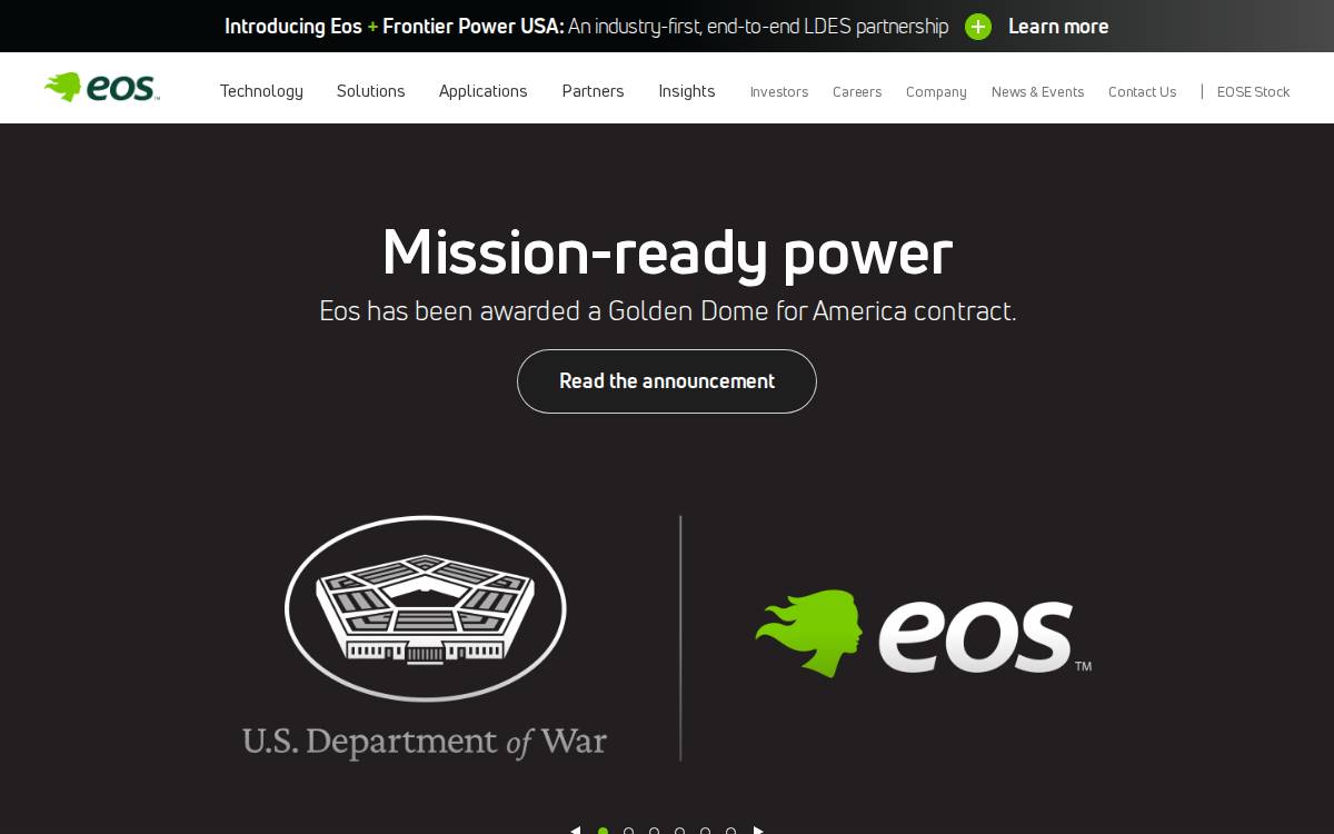 Eose website preview