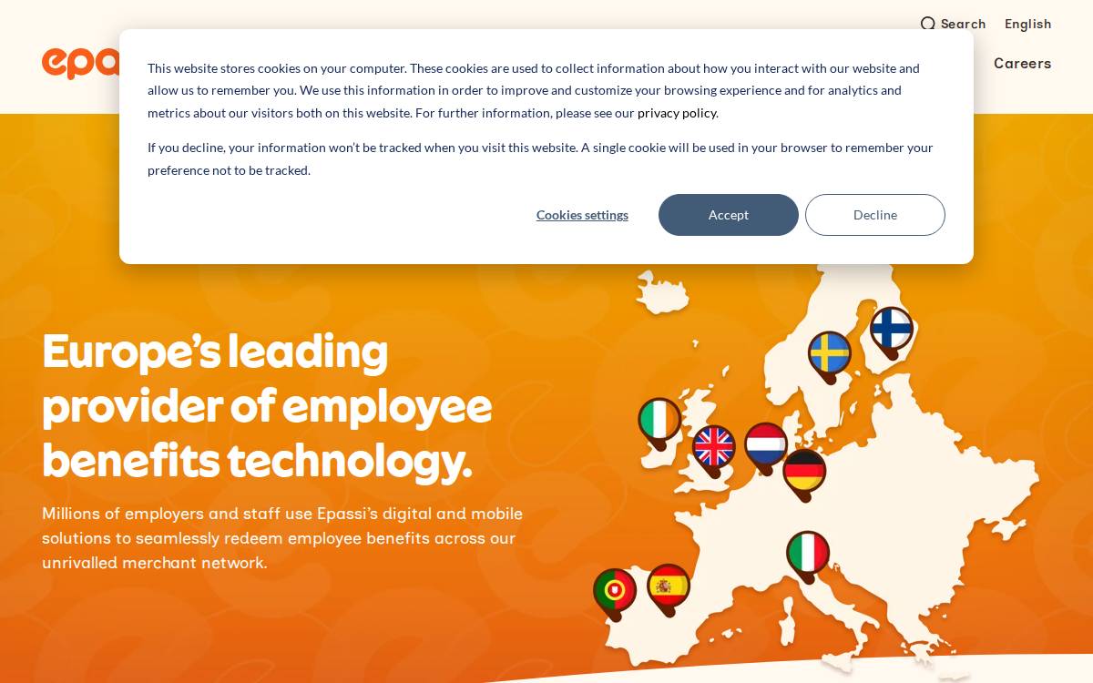 Epassi website preview