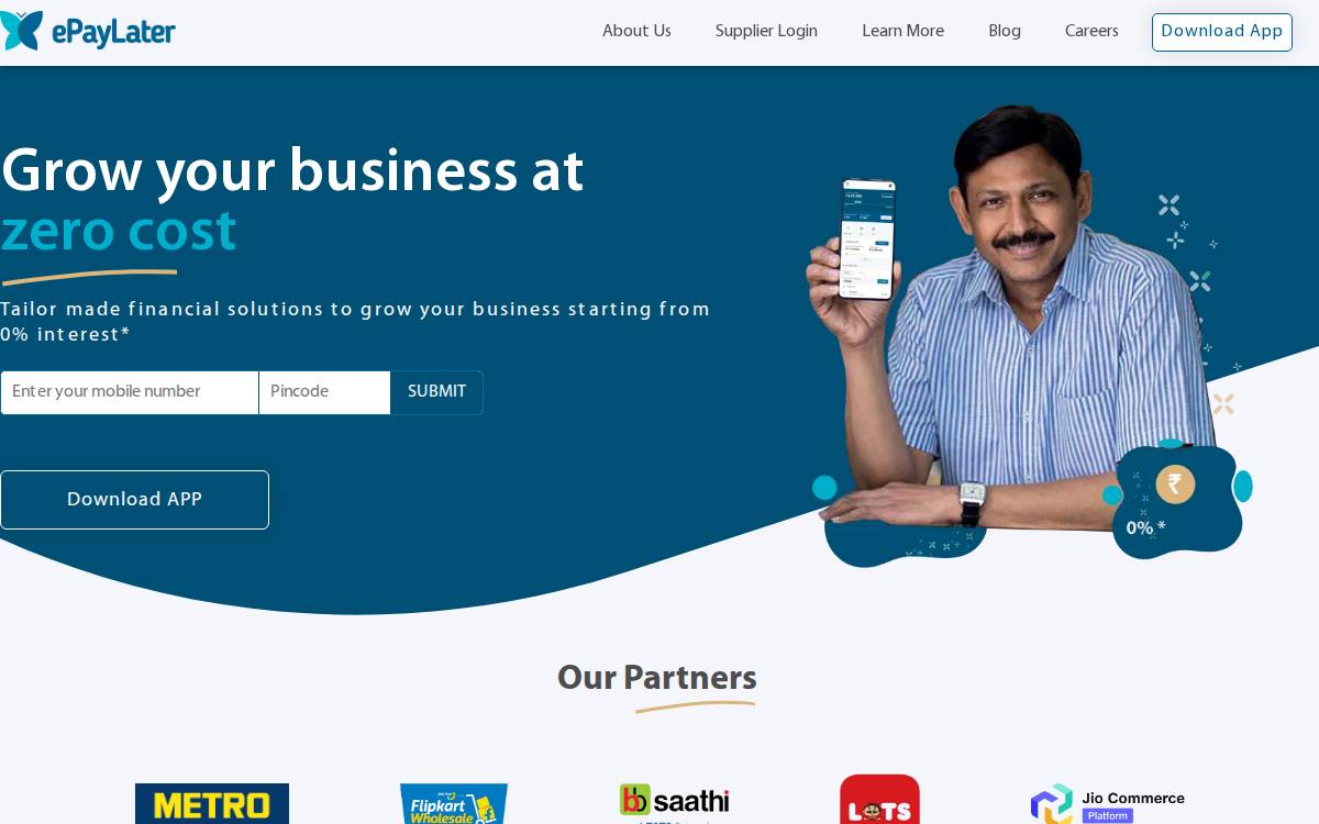 ePayLater website preview