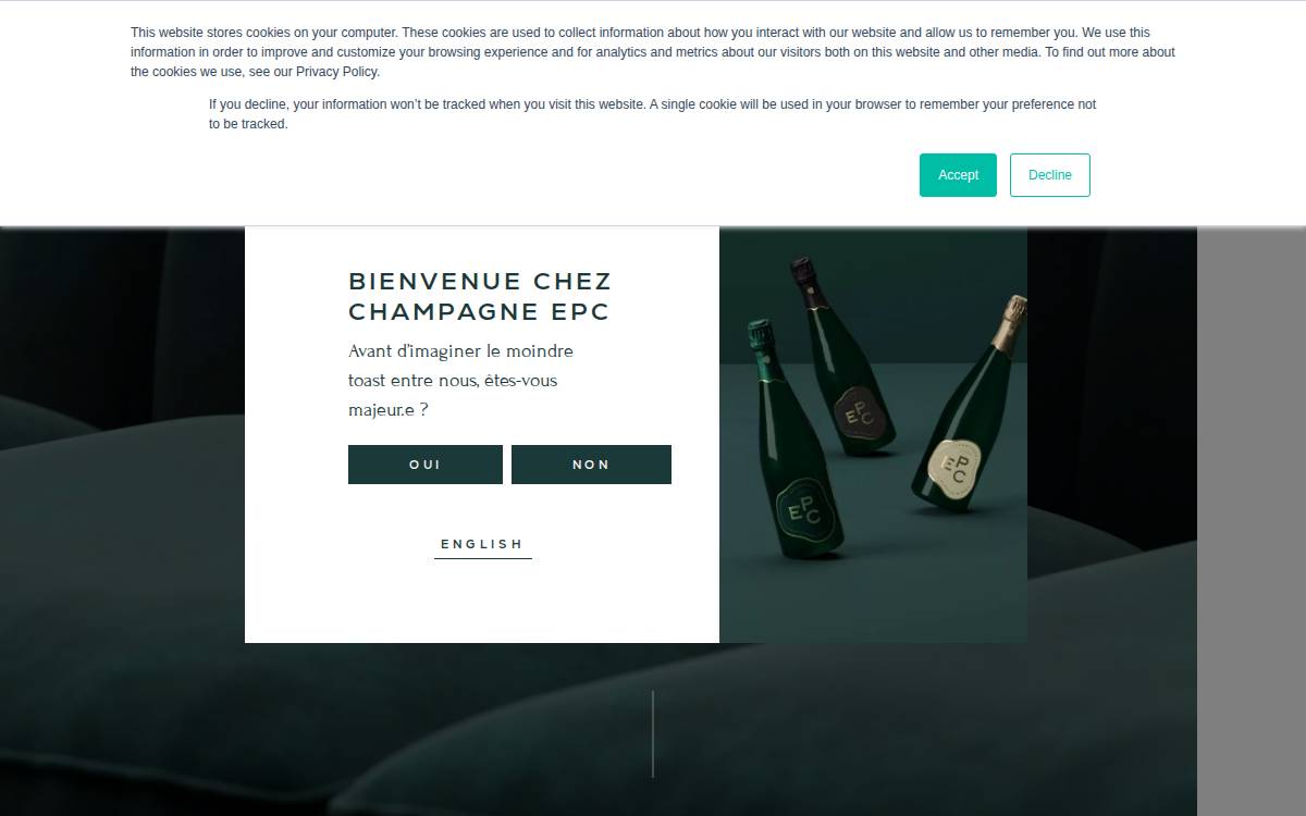 EPC Champagne website preview