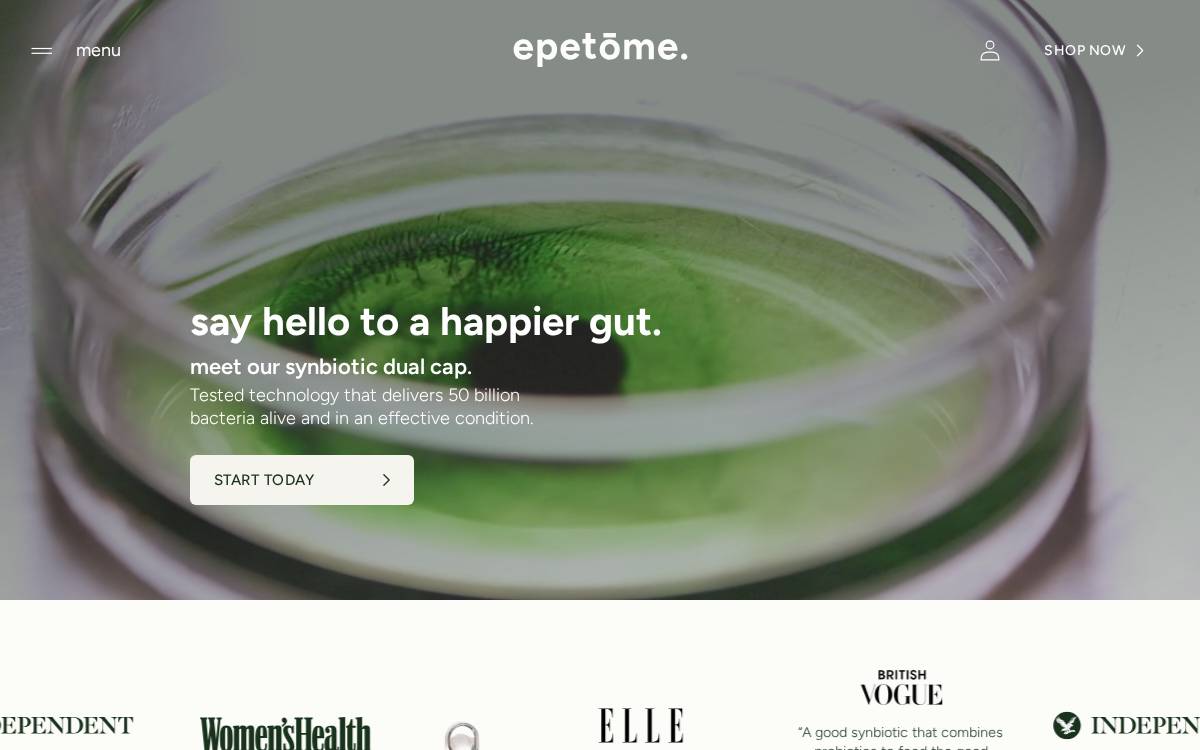 Epetome website preview