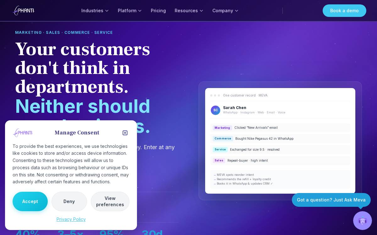 Ephanti website preview