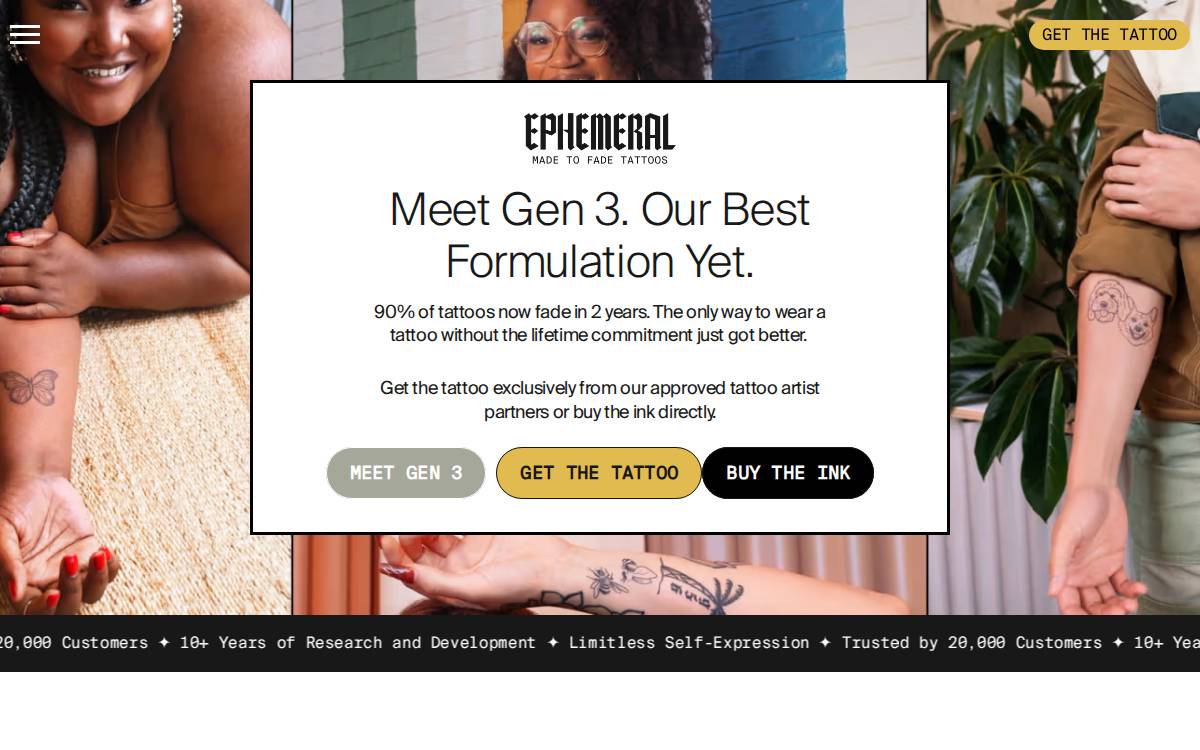 Ephemeral Solutions website preview