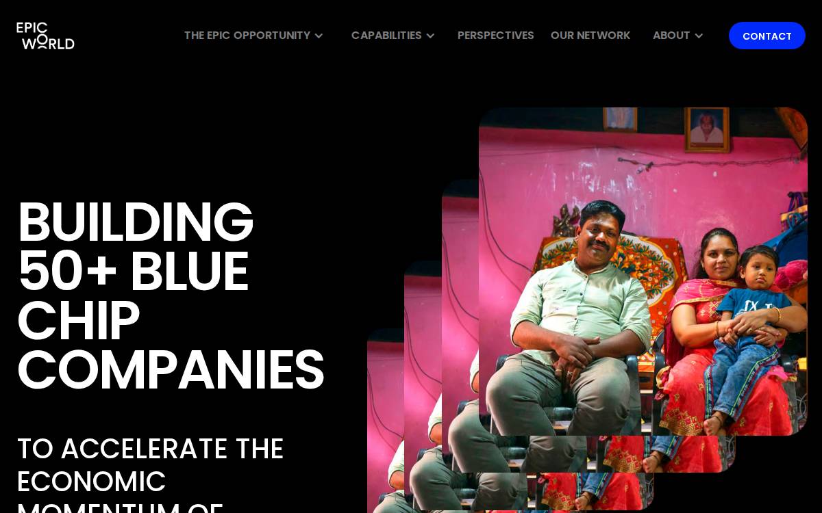 EPIC website preview