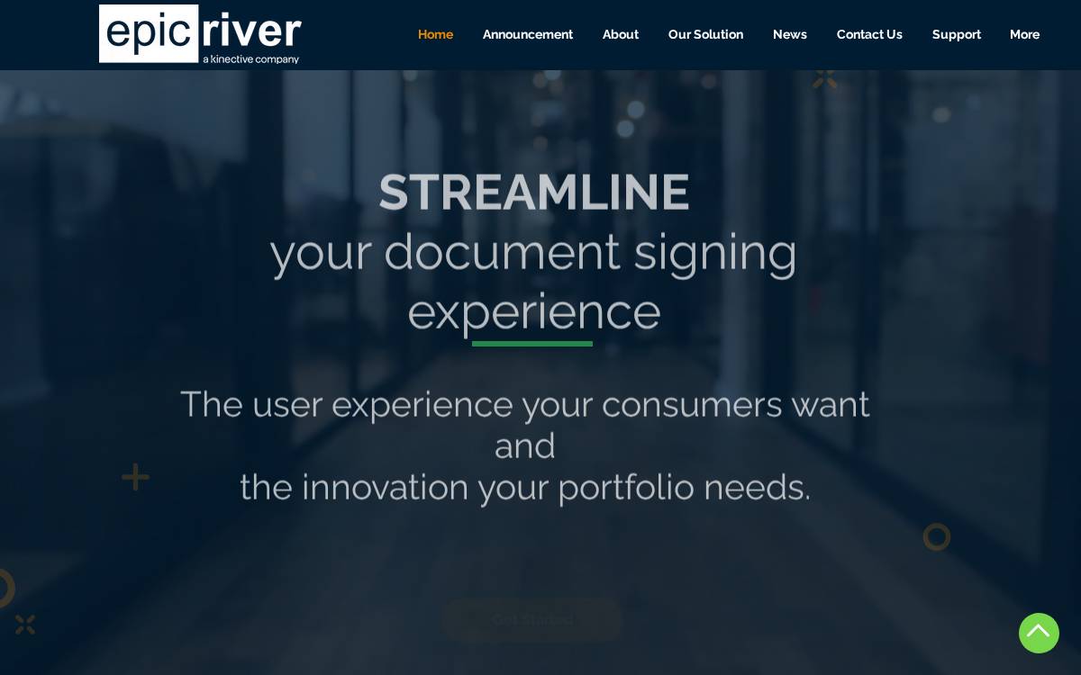 Epic River website preview
