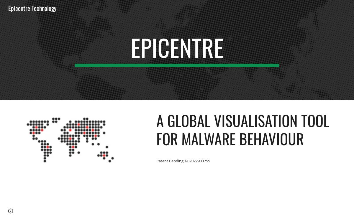 Epicentre website preview