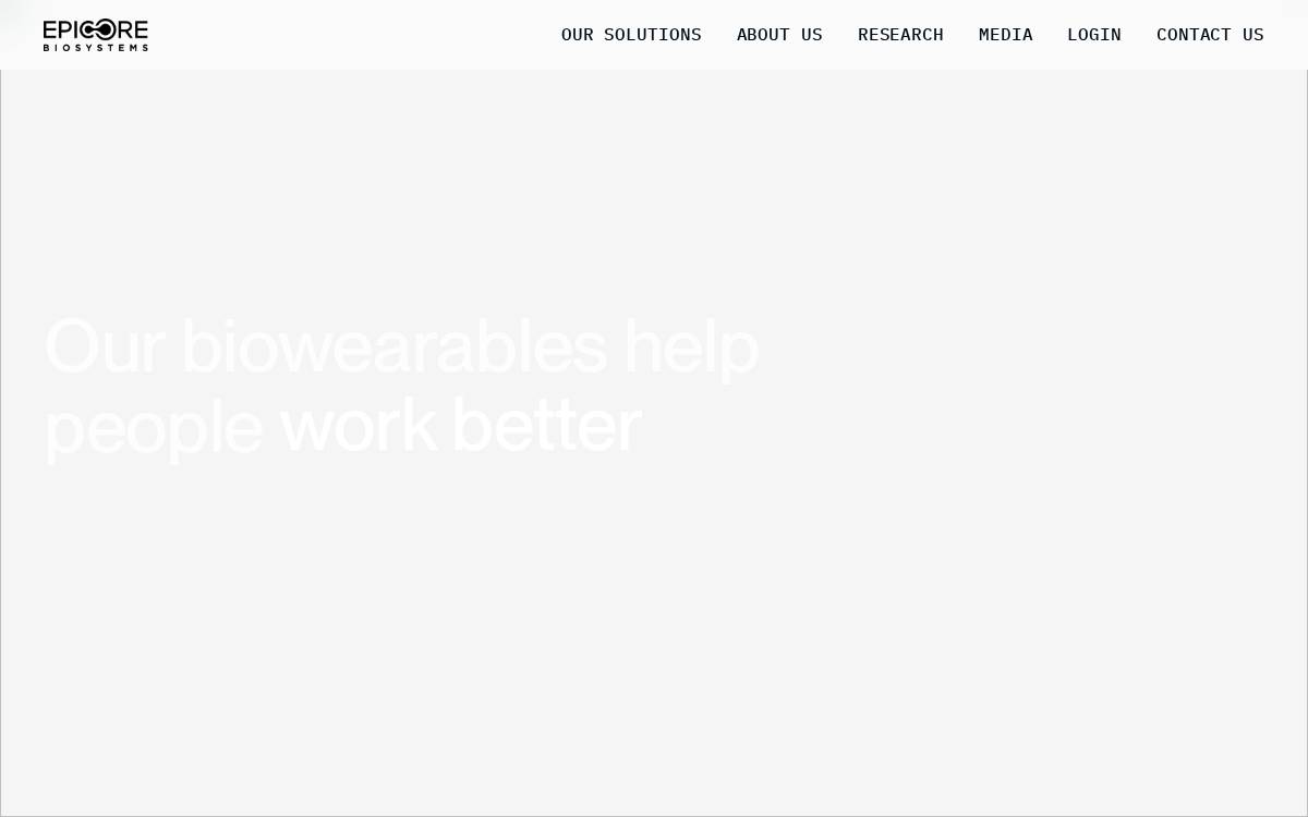 Epicore Biosystems website preview