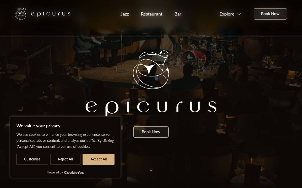 Epicurus, Copenhagen website preview