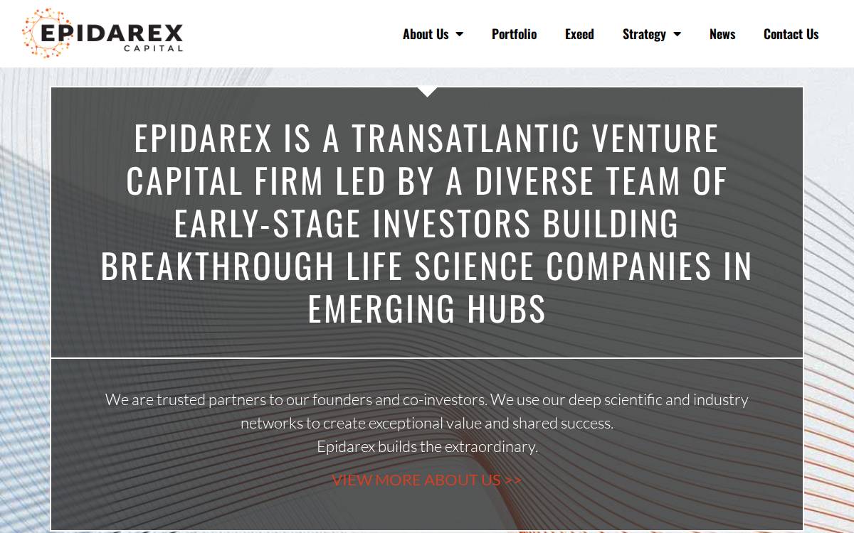 Epidarex Capital website preview