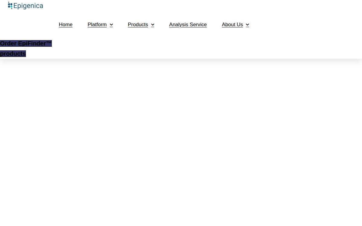 Epigenica website preview