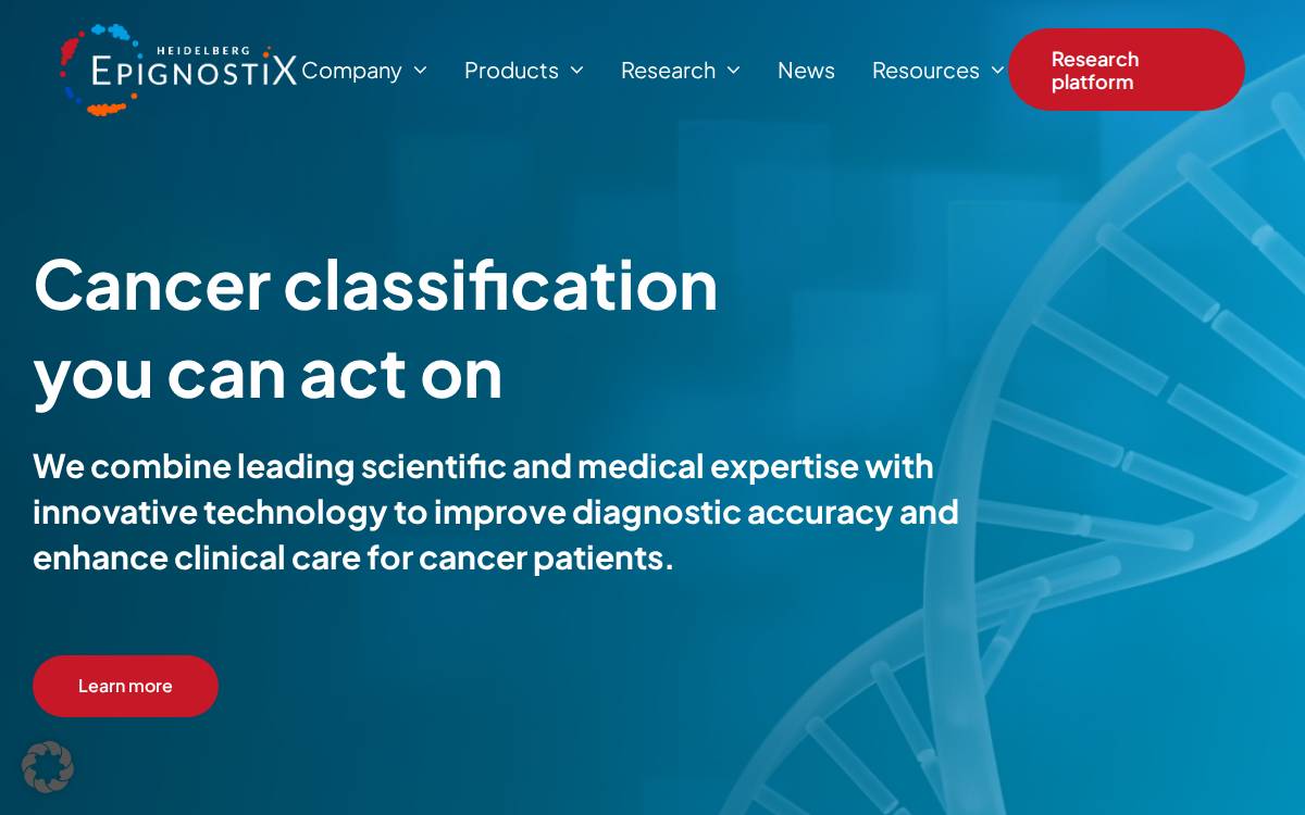 Epignostix website preview