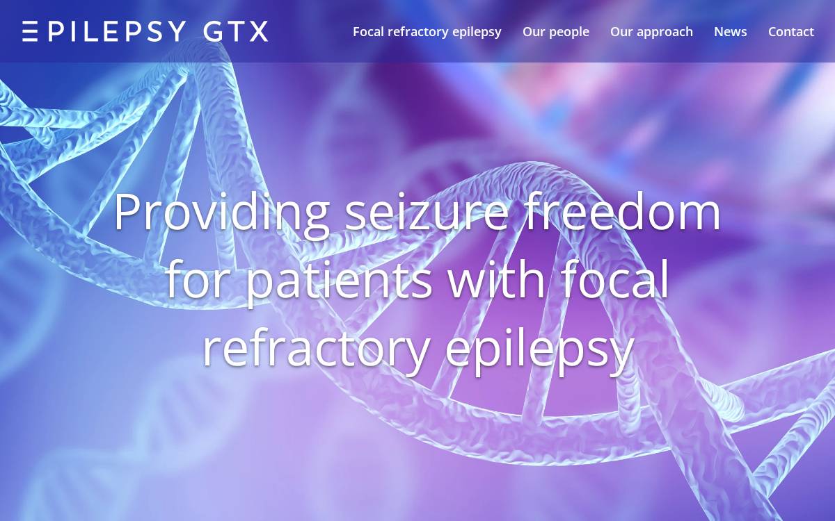 Epilepsy GTx website preview