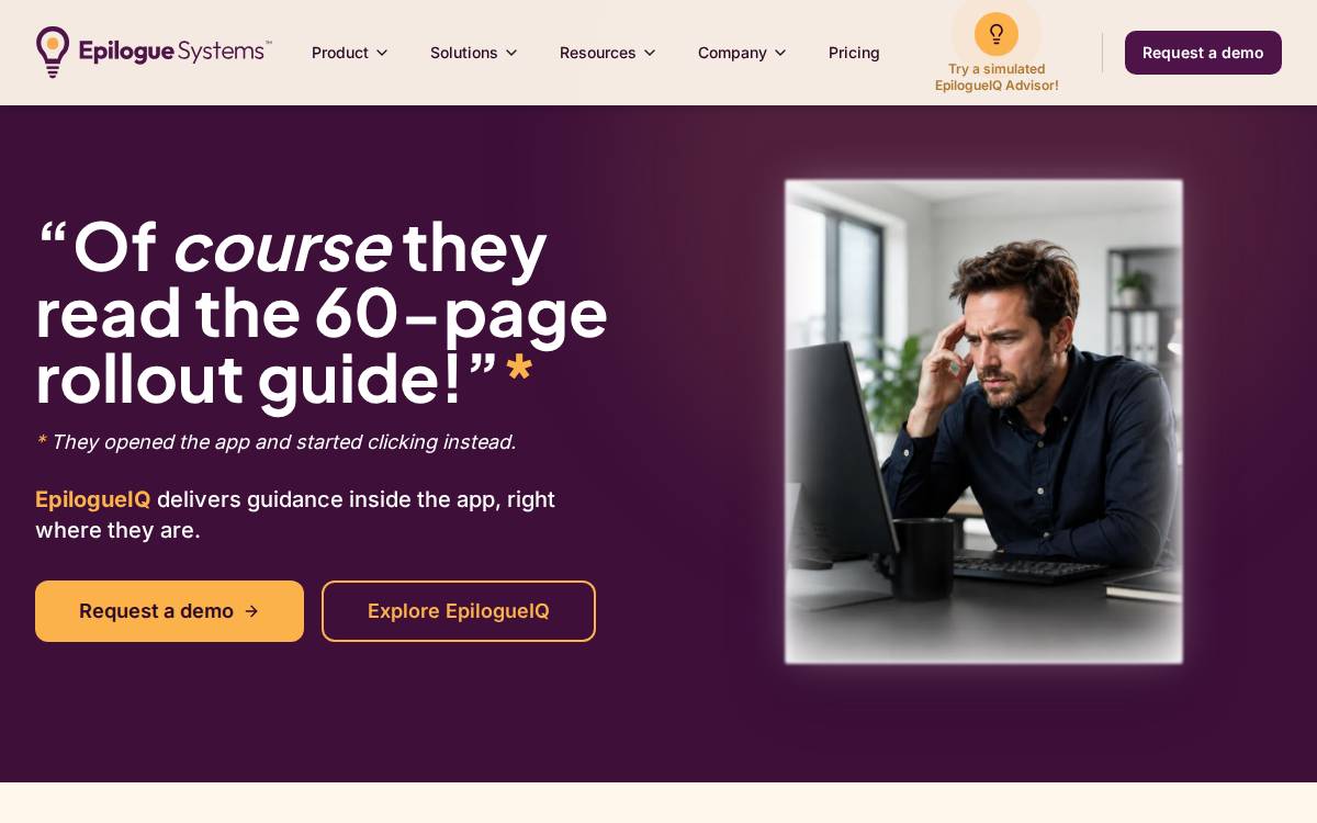 Epilogue Systems, Inc. Software website preview