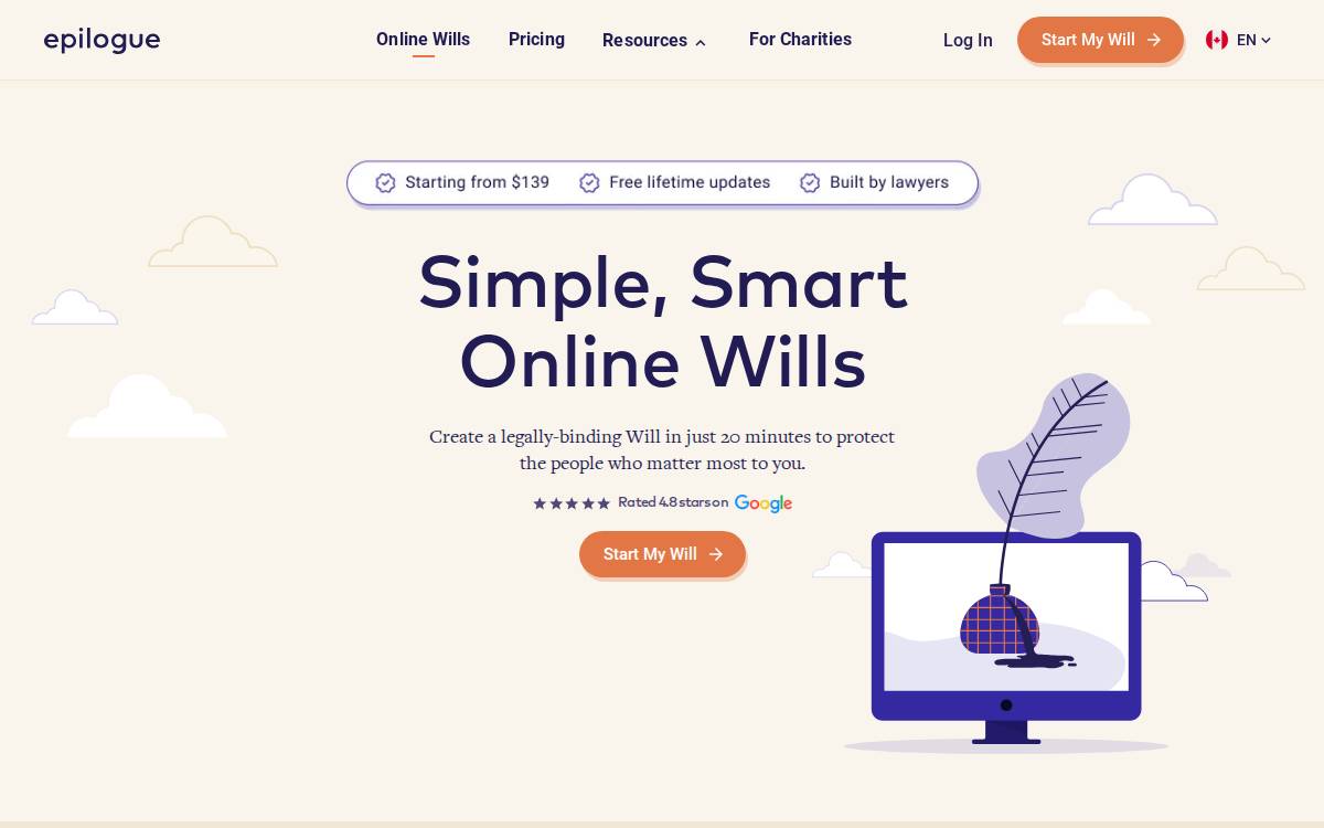 Epiloguewills website preview
