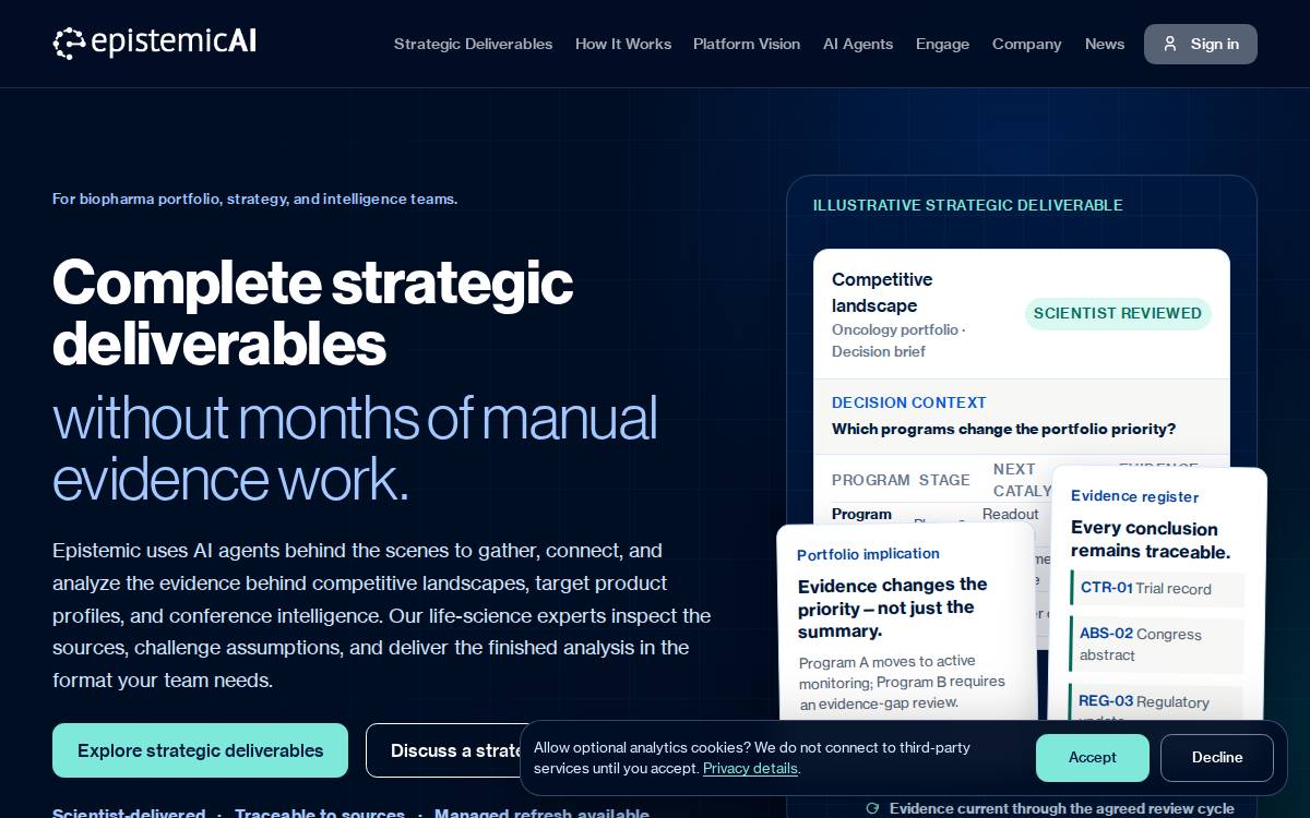 Epistemic website preview