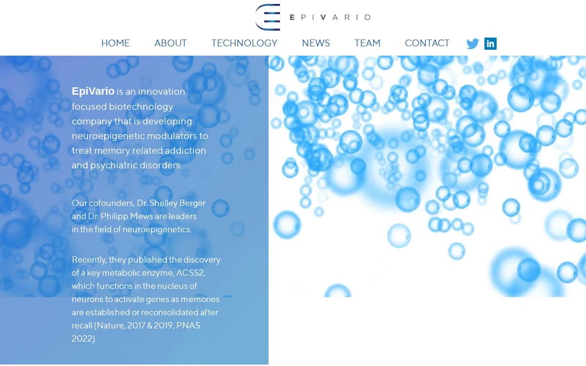 EpiVario website preview