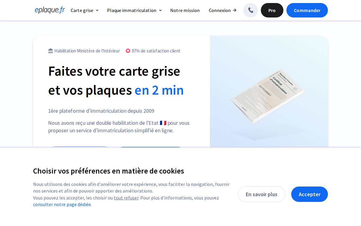 Eplaque website preview