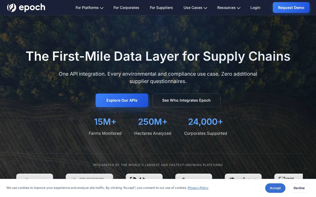 Epoch website preview