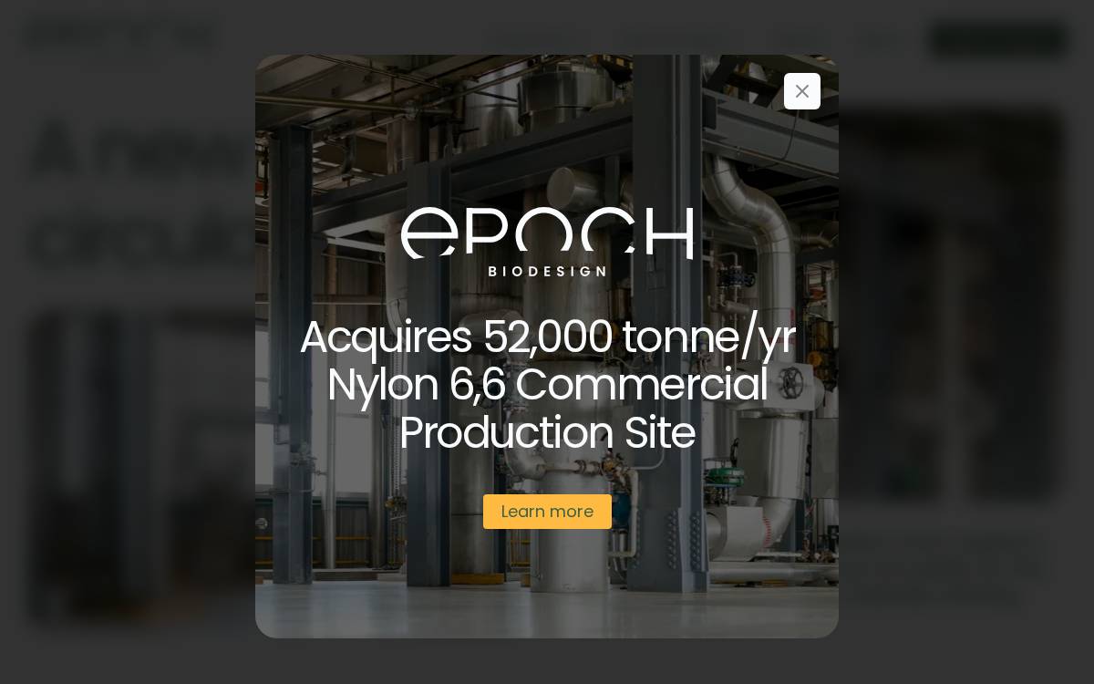 Epoch Biodesign Website website preview