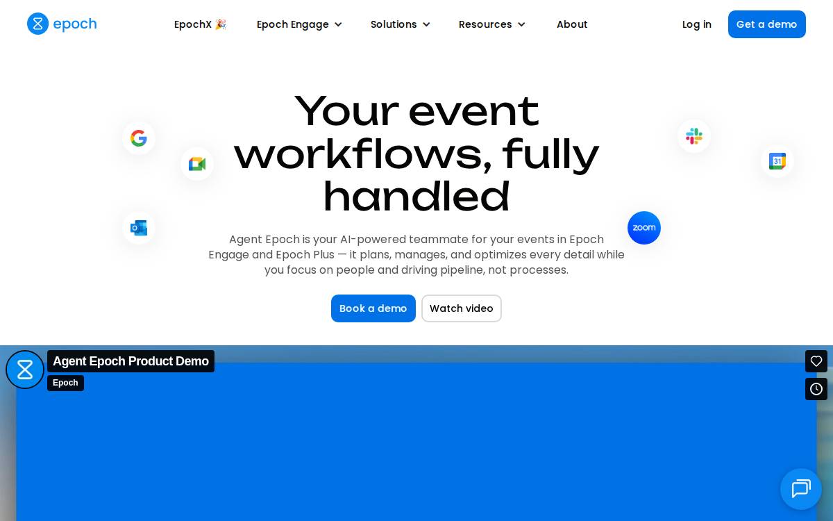 Epoch website preview