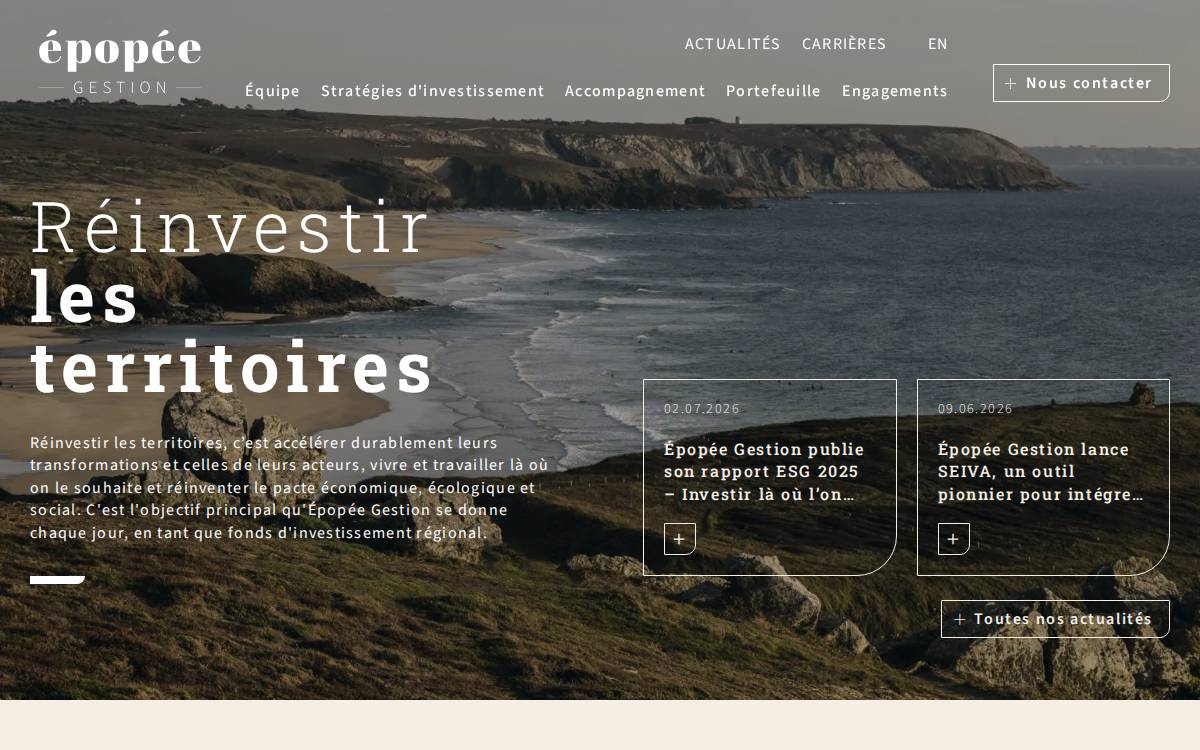 Épopée Gestion website preview