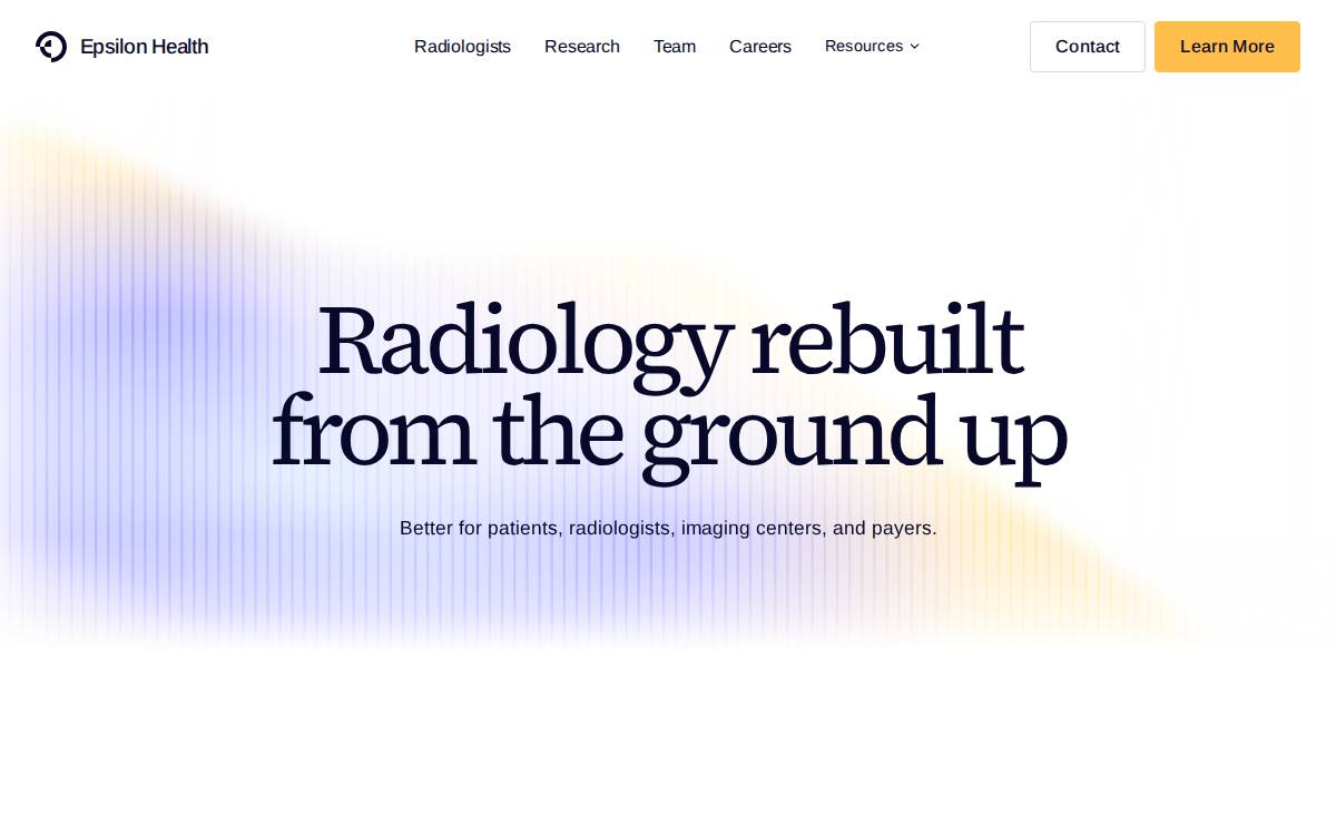 Epsilon Health Led Seed website preview