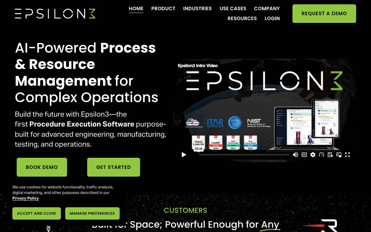 Epsilon 3 website preview