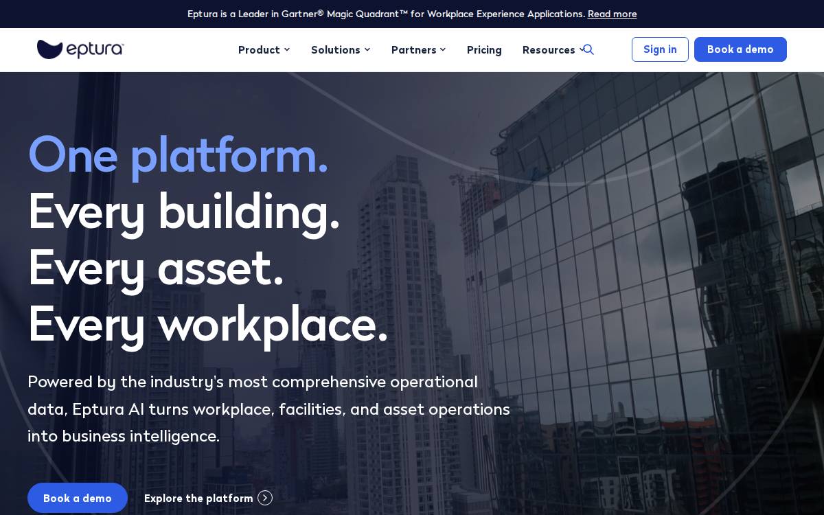 Eptura website preview