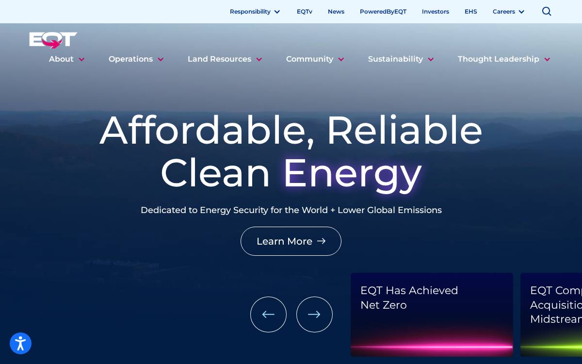 Eqt website preview
