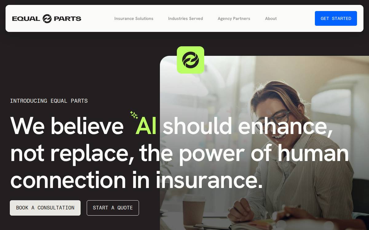 Equalparts website preview