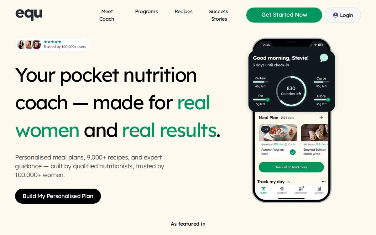 Equalution website preview