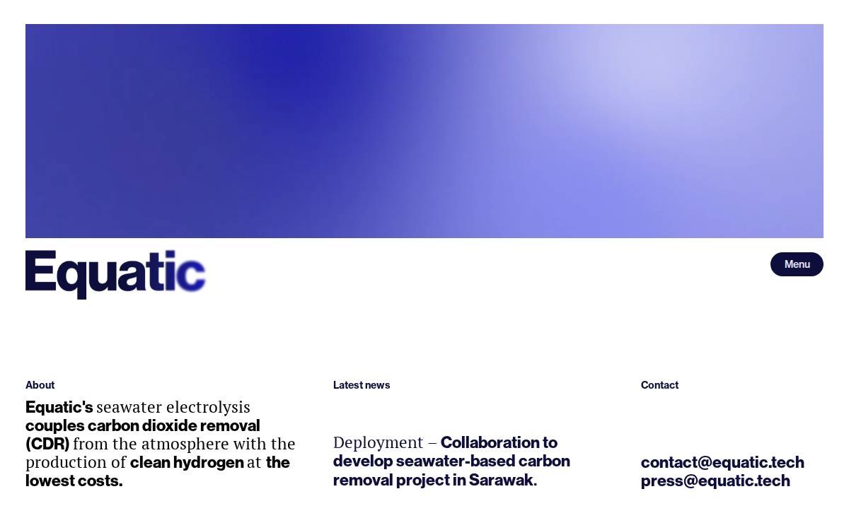 Equatic website preview