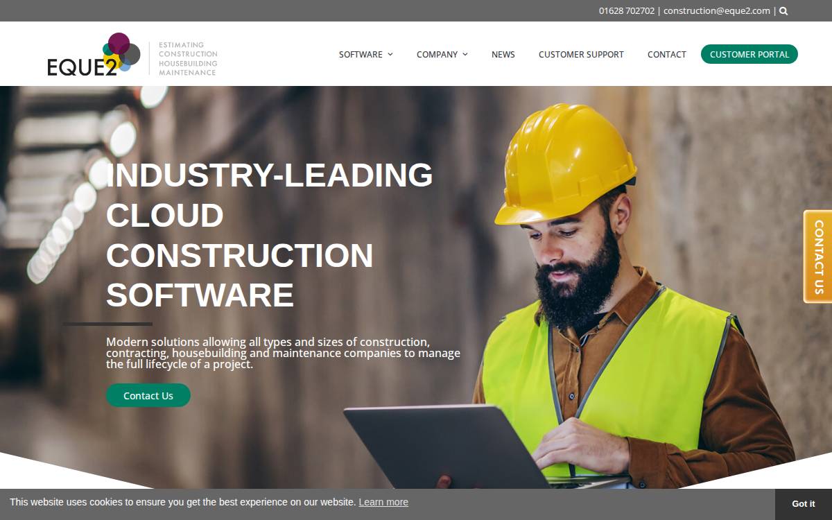 Eque2 website preview