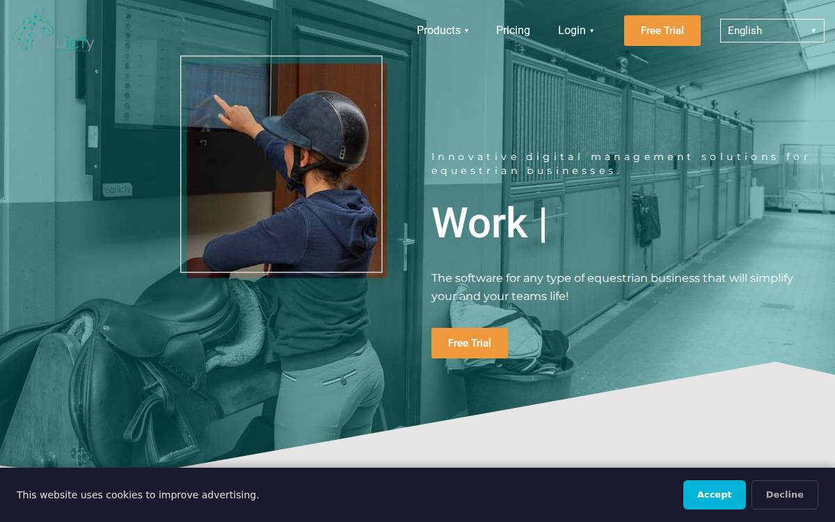 Equicty website preview