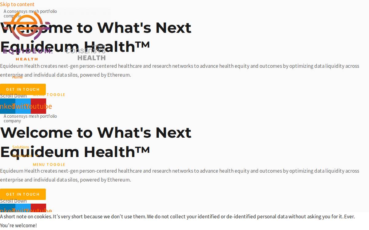 Equideum Health website preview
