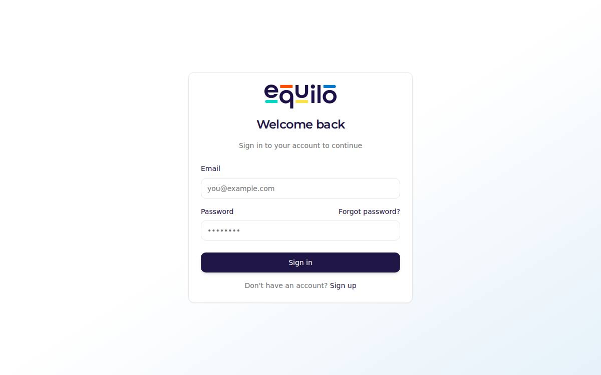 Equilo website preview
