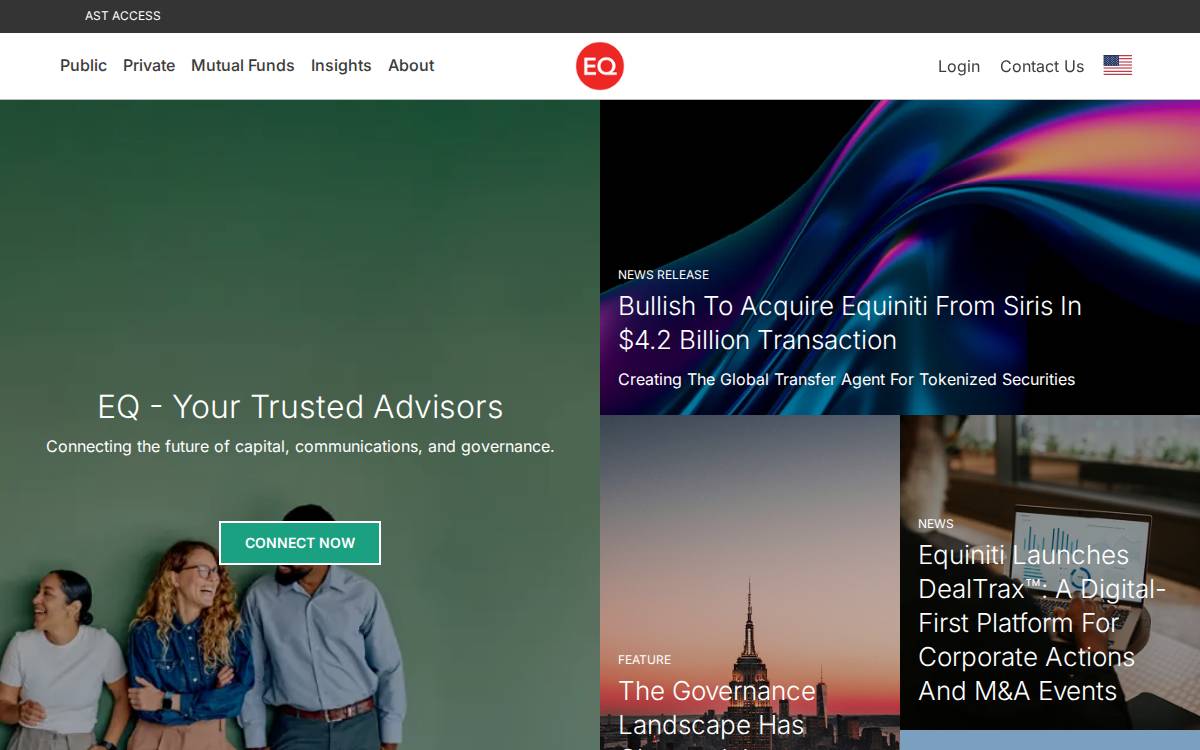 Equiniti website preview