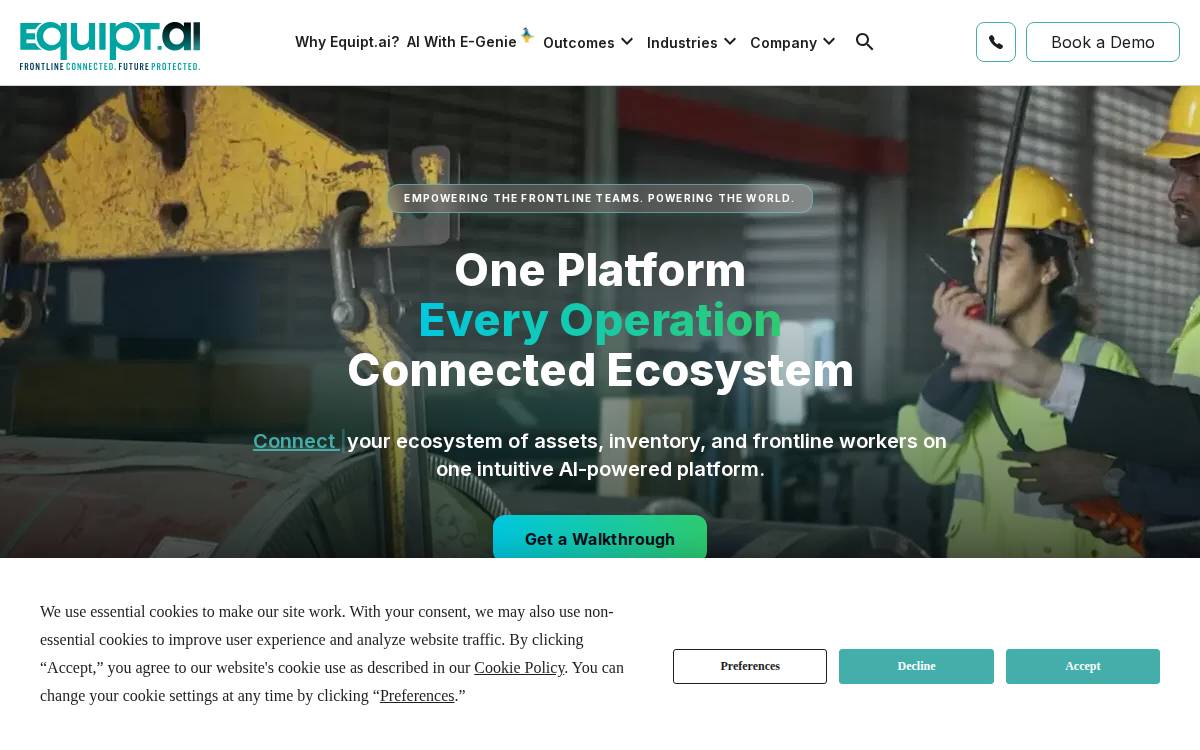 Equipt website preview