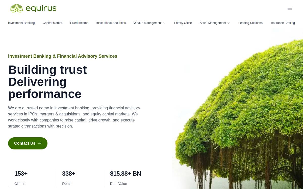 Equirus website preview