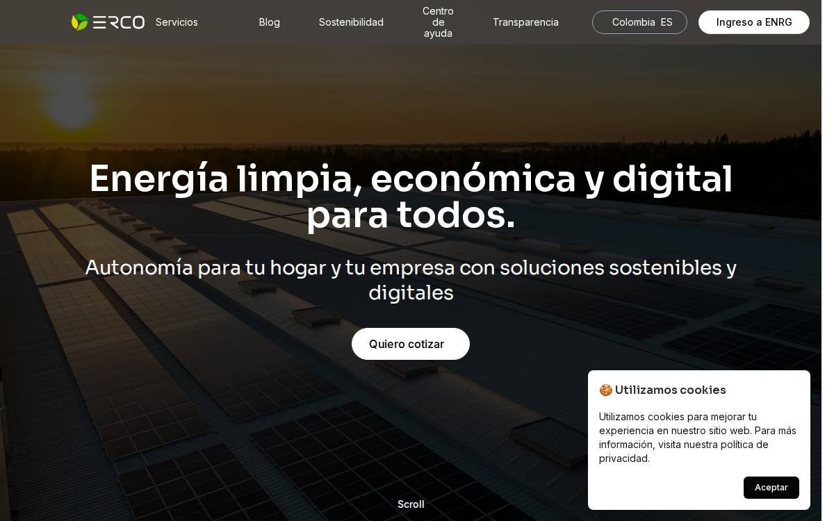 ERCO website preview