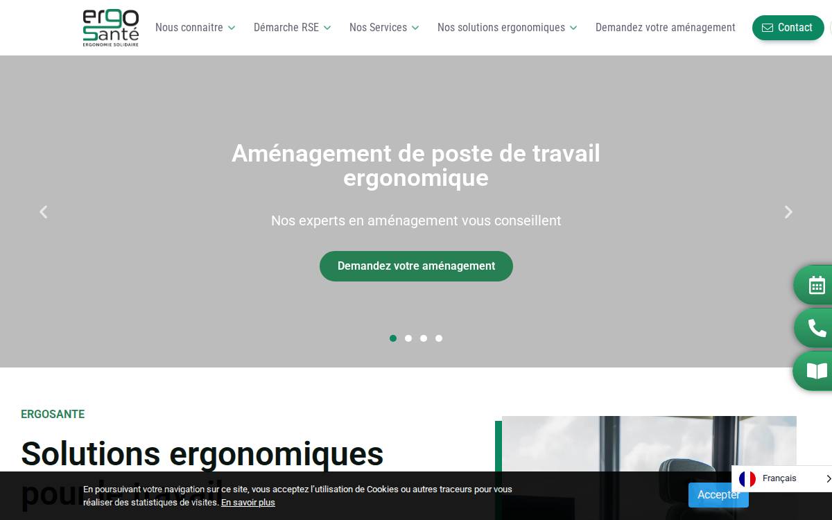 Ergosante website preview