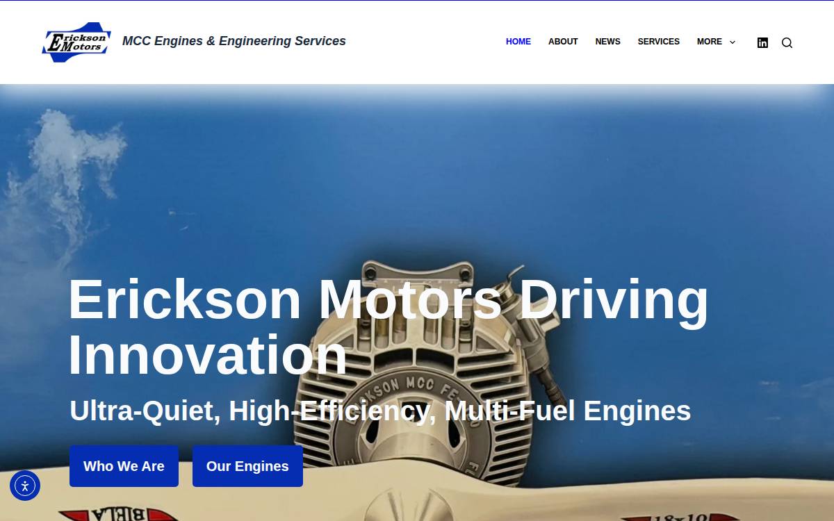 Erickson Motors website preview