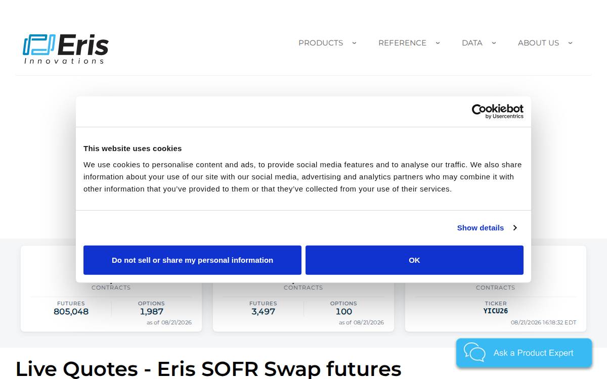 Eris Innovations website preview